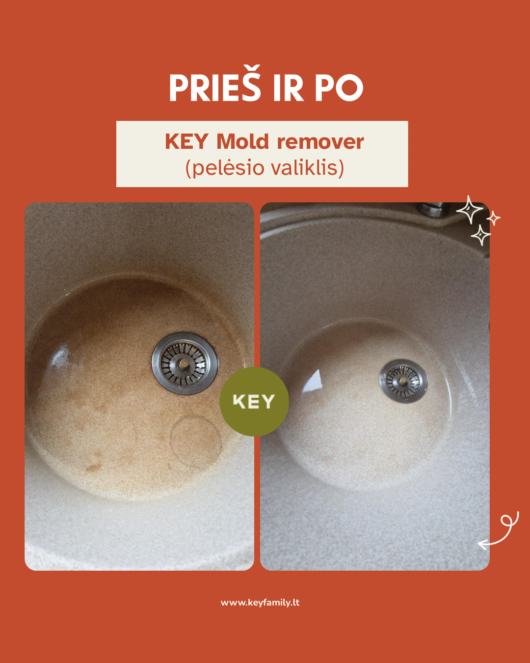 KEY Pelėsio valiklis