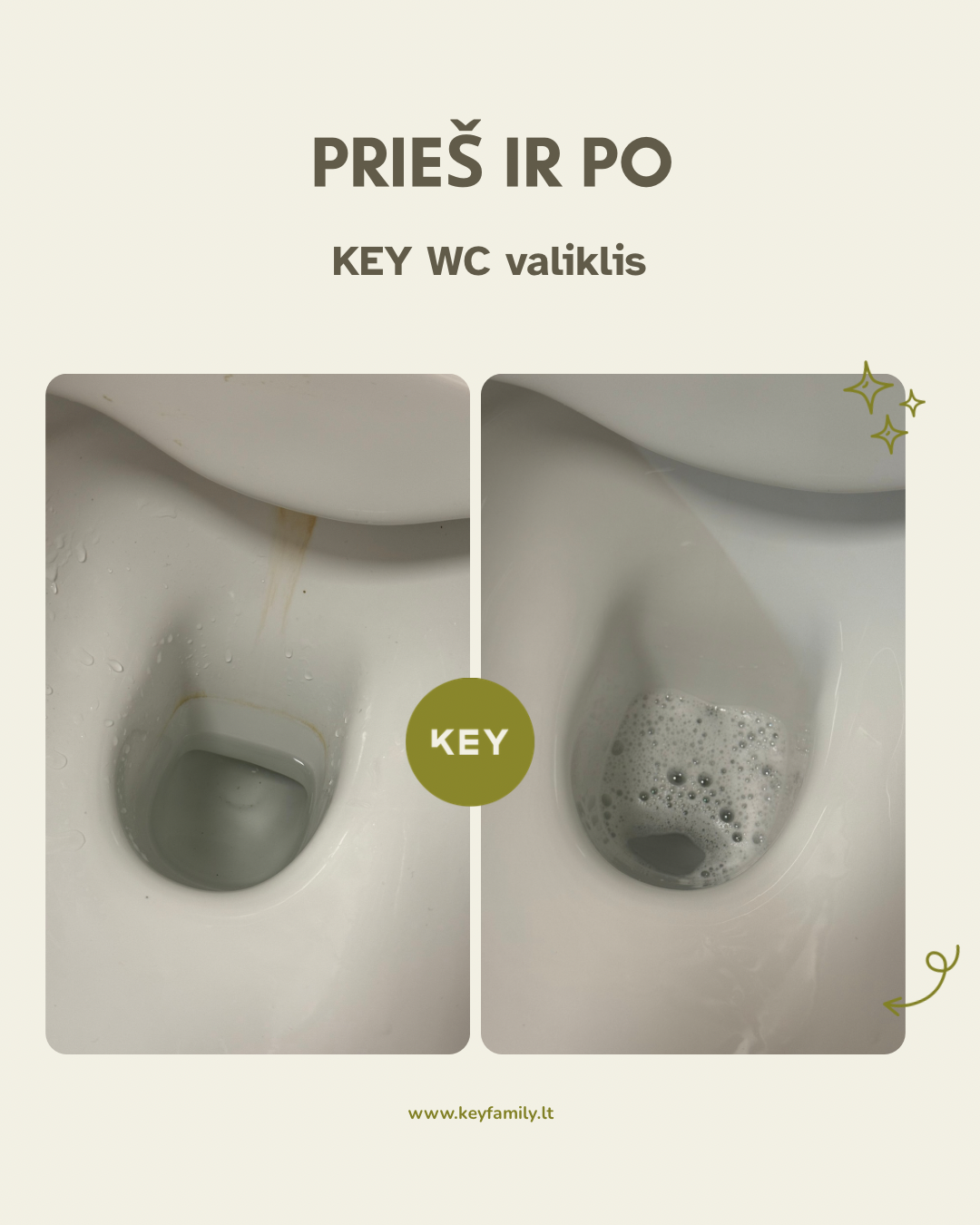 KEY tualetes tīrītājs