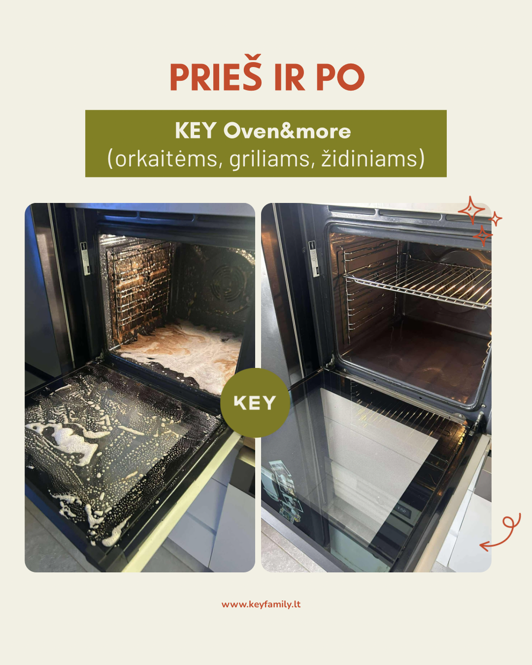 KEY Orkaičių, židinių ir grilių valiklis