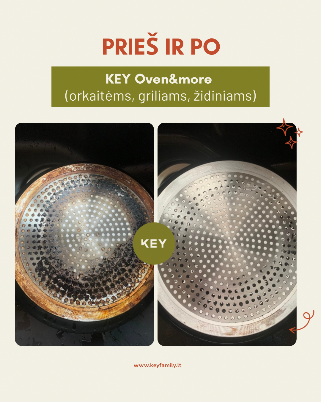 KEY Orkaičių, židinių ir grilių valiklis